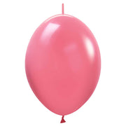 Sempertex 6 inch SEMPERTEX LINK-O-LOON - DELUXE ROSE Latex Balloons 54756-B