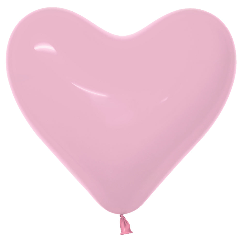 Sempertex 11 inch SEMPERTEX HEARTS - FASHION BUBBLE GUM PINK Latex Balloons 55133-B