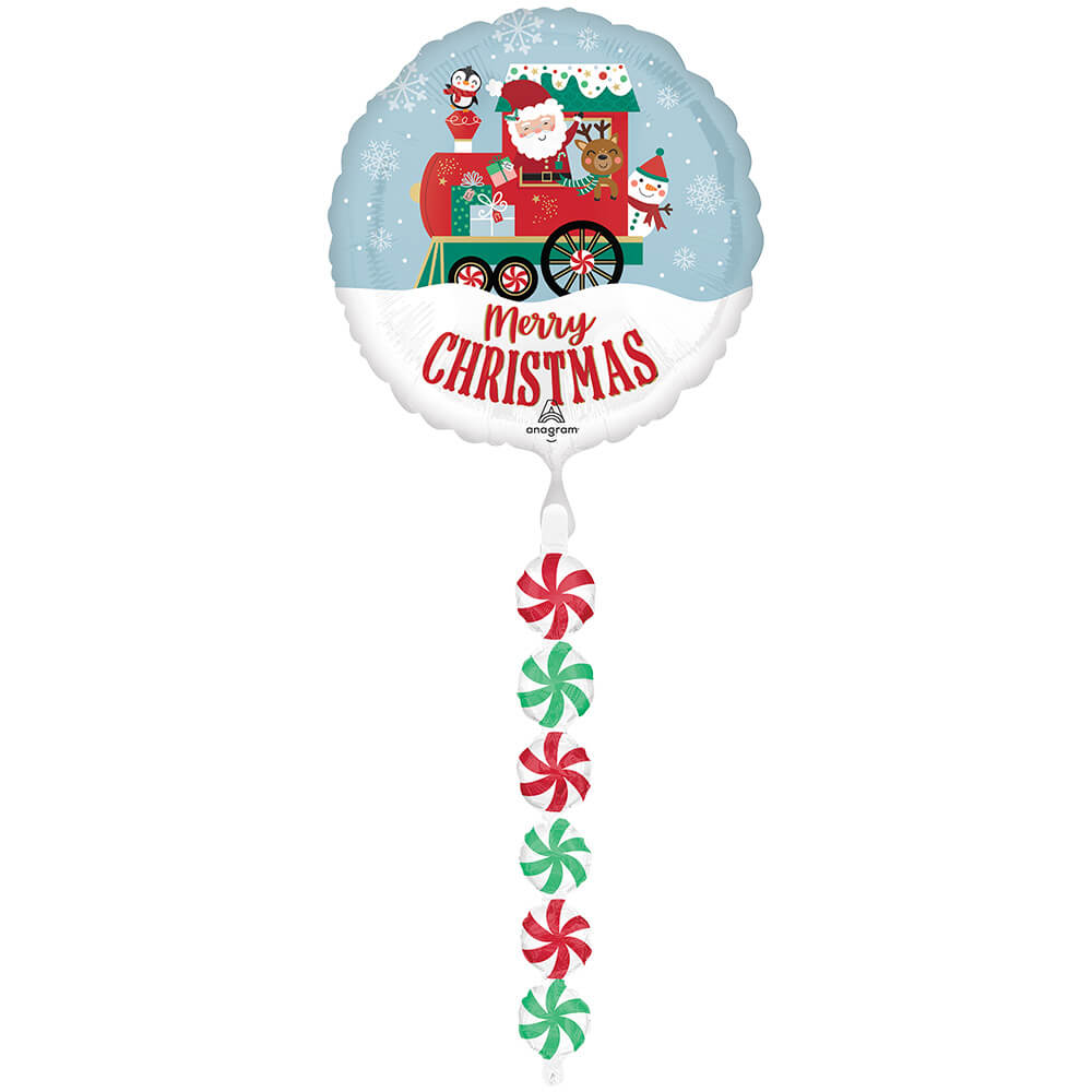 67in Anagram North Pole Express Christmas Airwalkers Balloon - LA