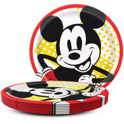 Unique 9 inch MICKEY MOUSE ROUND DINNER PLATES (8 PK) Plates 78485-UN