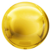 Party Brands 3D SPHERE - METALLIC GOLD Foil Balloon