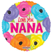 Kaleidoscope 18 inch I LOVE YOU NANA Foil Balloon 84291-18F-K-U