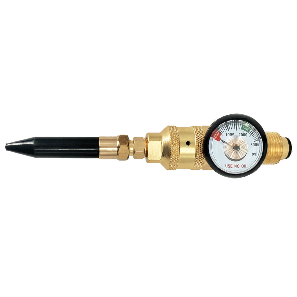 Helium Balloon Inflator Regulator - Brass Fitting For Tanks, Tilt Valve For Latex & Mylar Balloons