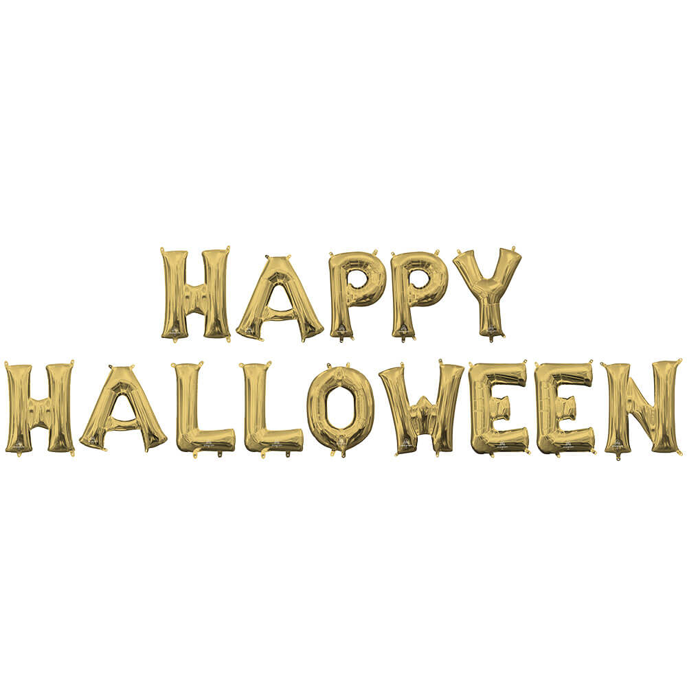 Anagram 16 inch HAPPY HALLOWEEN - ANAGRAM LETTERS KIT (AIR-FILL ONLY) Foil Balloon KT-400429-A-P