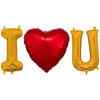 Anagram 16 inch I (HEART) U - ANAGRAM LETTERS KIT (AIR-FILL ONLY) Foil Balloon KT-400665-A-P