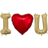 Anagram 16 inch I (HEART) U - ANAGRAM LETTERS KIT (AIR-FILL ONLY) Foil Balloon KT-400666-A-P