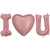 Anagram 16 inch I (HEART) U - ANAGRAM LETTERS KIT (AIR-FILL ONLY) Foil Balloon KT-400667-A-P