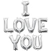 Anagram 16 inch I LOVE YOU - ANAGRAM LETTERS KIT (AIR-FILL ONLY) Foil Balloon KT-400680-A-P