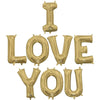 Anagram 16 inch I LOVE YOU - ANAGRAM LETTERS KIT (AIR-FILL ONLY) Foil Balloon KT-400682-A-P