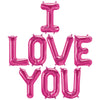 Northstar 16 inch I LOVE YOU - NORTHSTAR LETTERS KIT (AIR-FILL ONLY) Foil Balloon KT-400687-N-P