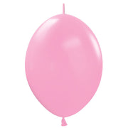Sempertex 6 inch SEMPERTEX LINK-O-LOON FASHION BUBBLE GUM PINK Latex Balloons 54674-B