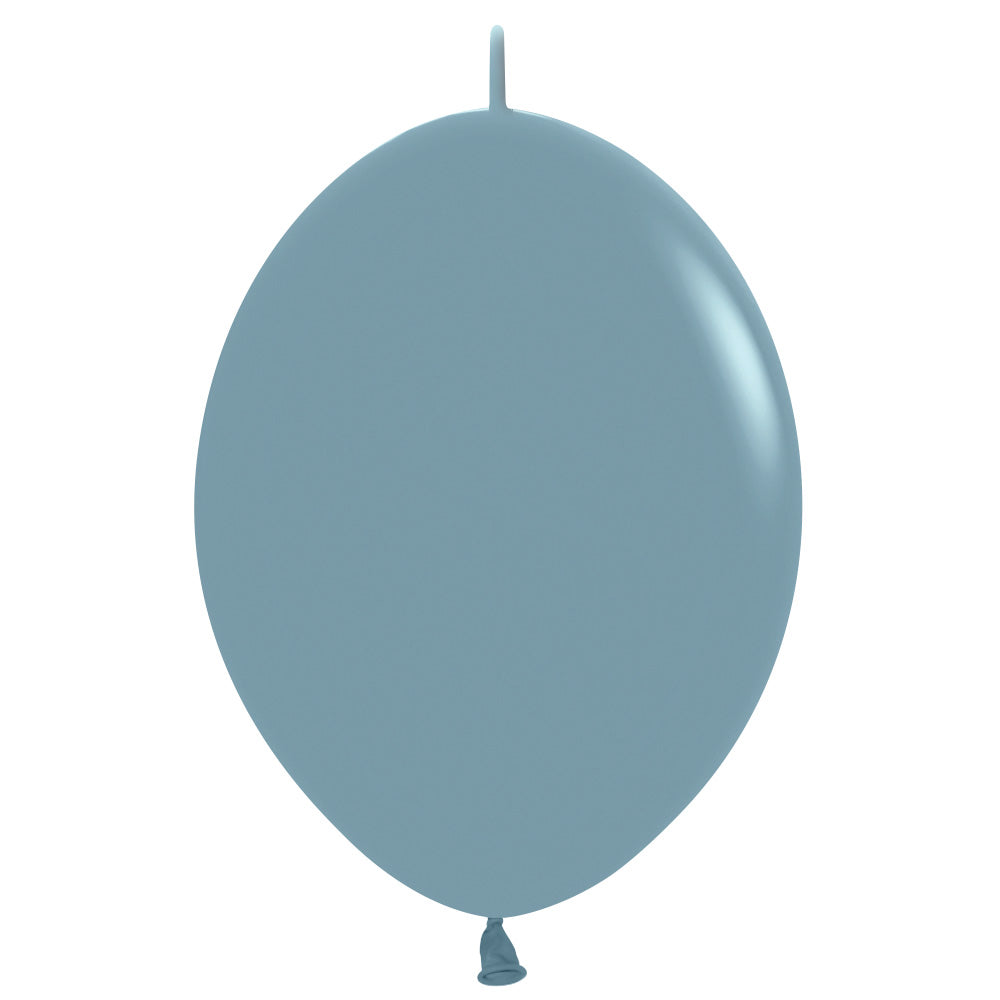 Sempertex 12 inch SEMPERTEX LINK-O-LOON - PASTEL DUSK BLUE Latex Balloons 54507-B