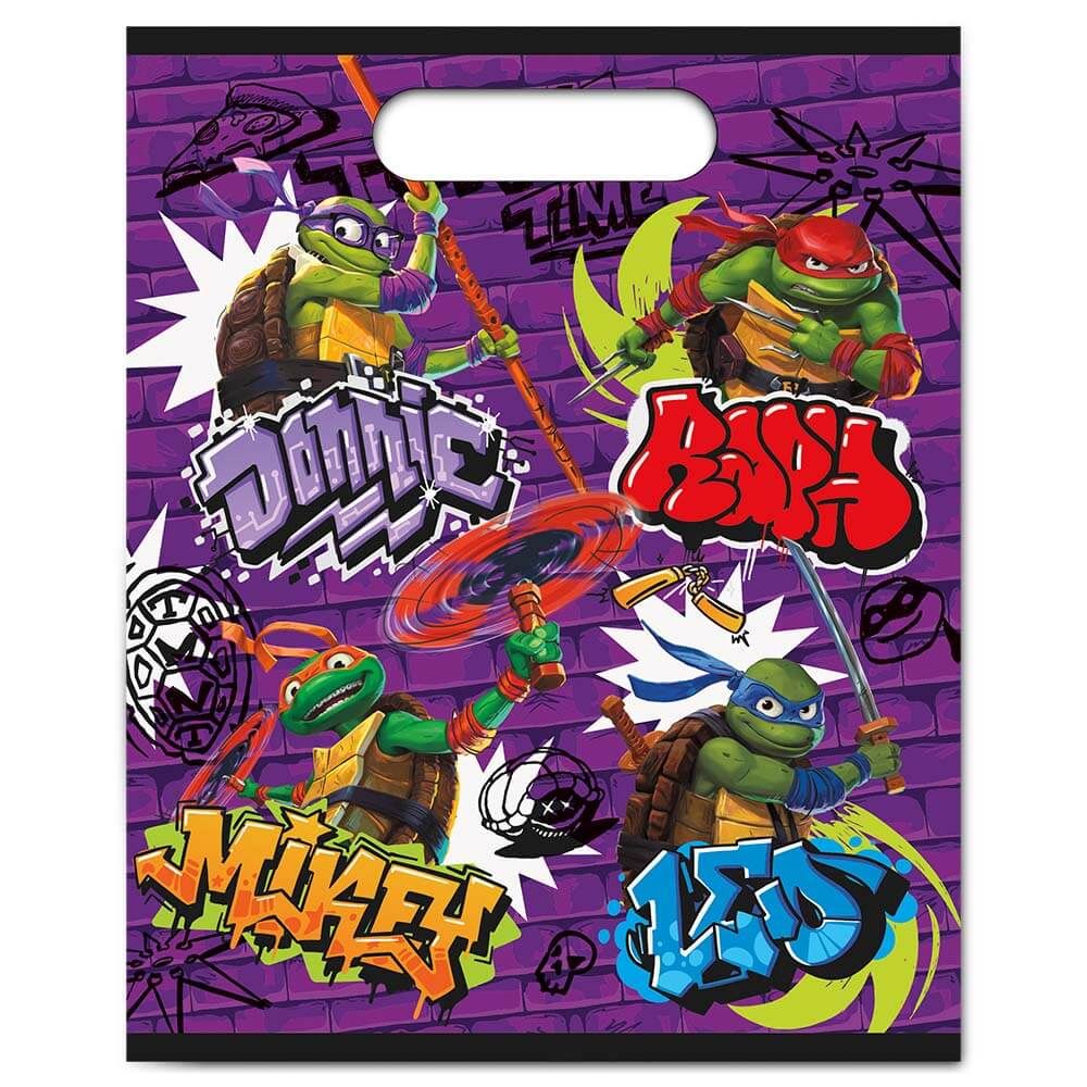 7 inch TMNT MUTANT MAYHEM ROUND DESSERT PLATES (8 PK)