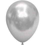 TUFTEX 5 inch TUFTEX EFFECTS - SILVERY Latex Balloons 15072-M
