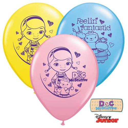 11 inch Qualatex Doc Mcstuffins Latex Balloons - 65885 - LA Balloons