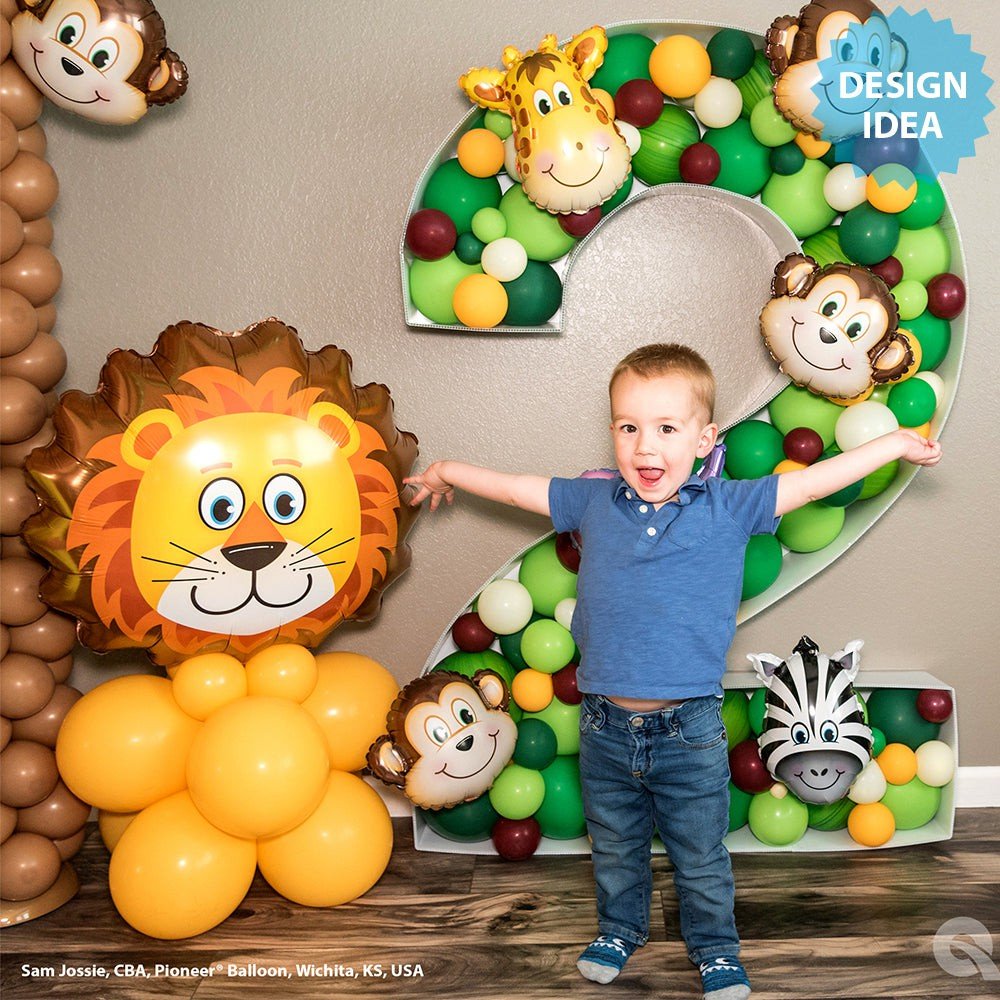 29 inch Qualatex Lovable Lion Foil Balloon - 16154 - LA Balloons