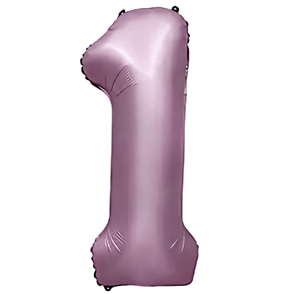 32 in Number 1 Metal Purple Lilac Balloon 400055