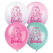 Unique 12 inch BARBIE (8 PK) Latex Balloons 47745-UN