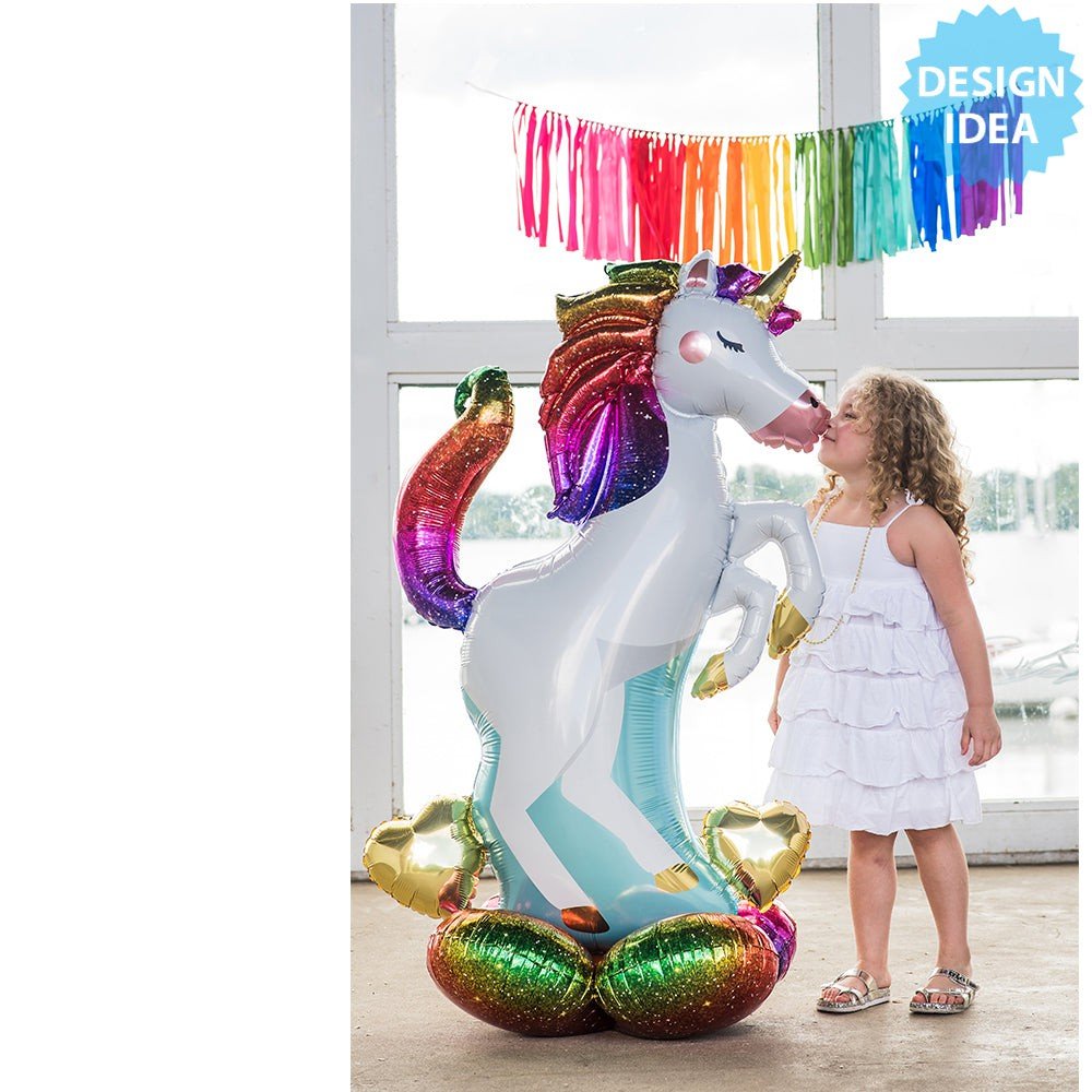 open lace back dress Airloonz Unicorn Balloon