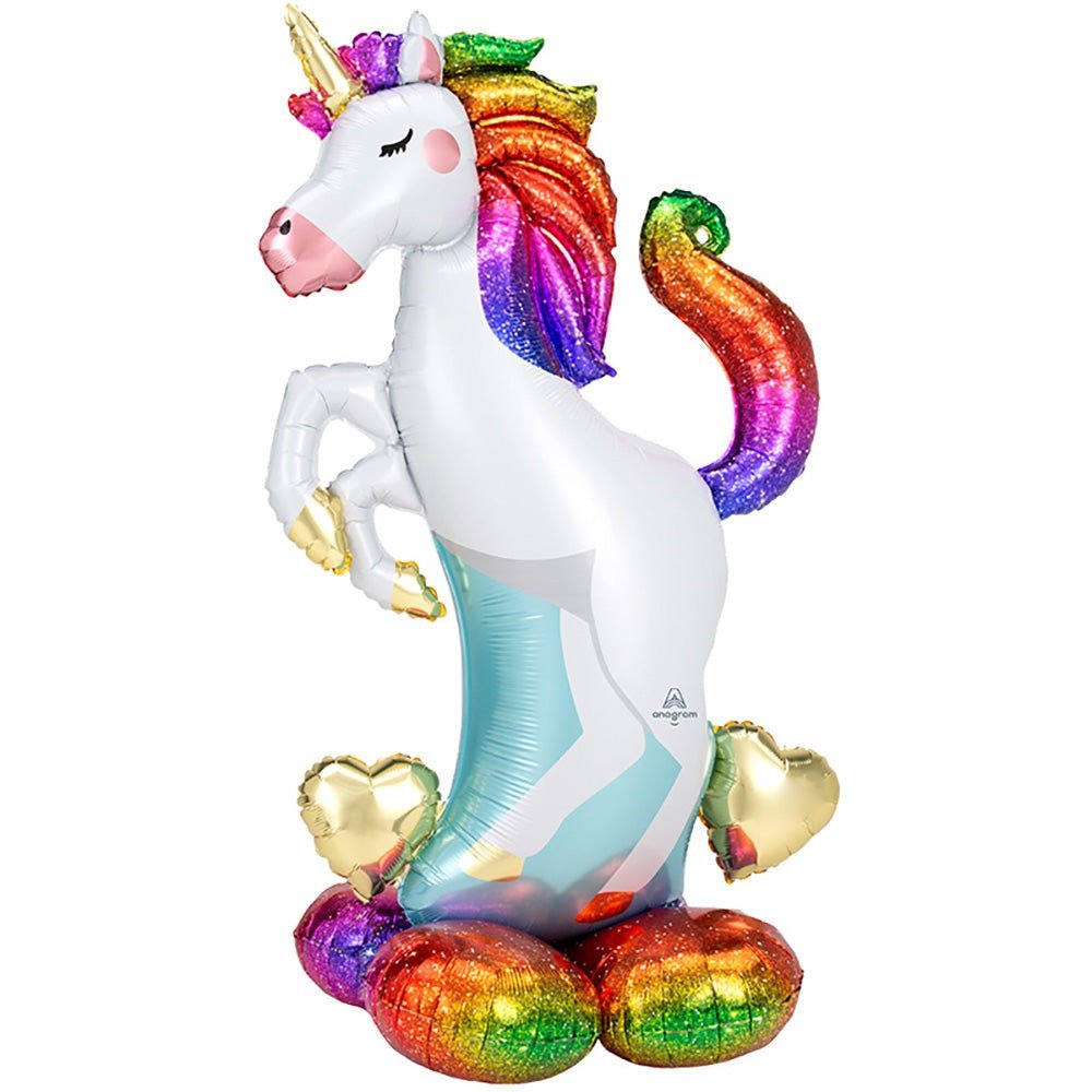 55 inch Anagram Unicorn AirLoonz Foil Balloon - 42427 - LA Balloons