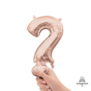 Anagram 16 inch SYMBOL ? - ANAGRAM - ROSE GOLD (AIR-FILL ONLY) Foil Balloon 37482-01-A-P