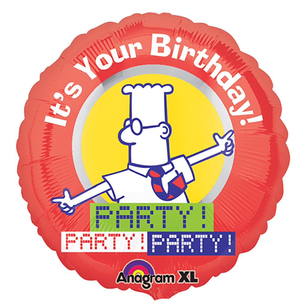 Anagram 18 inch DILBERT BIRTHDAY PARTY Foil Balloon 17874-01-A-P