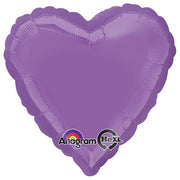 Anagram 18 inch HEART - SPRING LILAC Foil Balloon 22456-02-A-U