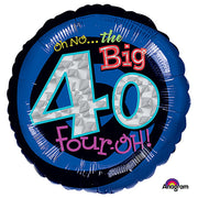 Anagram 18 inch OH NO! IT'S MY BIRTHDAY 40 Foil Balloon A116042-01-A-P