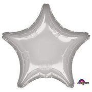 Anagram 19 inch STAR - METALLIC SILVER Foil Balloon 30576-02-A-U
