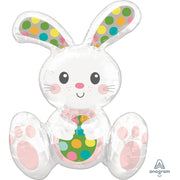 Anagram 20 inch SITTING EASTER BUNNY (AIR-FILL ONLY) Foil Balloon 42357-01-A-P