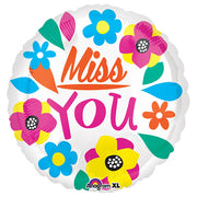 Anagram 21 inch MISS YOU Foil Balloon 33299-01-A-P