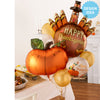 Anagram 25 inch SATIN INFUSED PUMPKIN Foil Balloon 43172-01-A-P