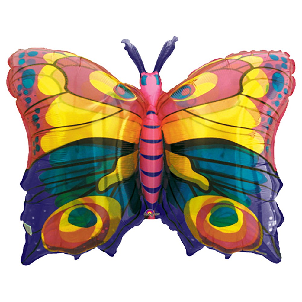 sonnensegel butterfly jumbo Translucent Jewel Butterfly Balloon 27"