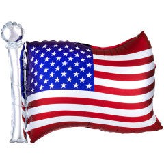 Anagram 27 inch SATIN INFUSED FLAG Foil Balloon 40955-01-A-P