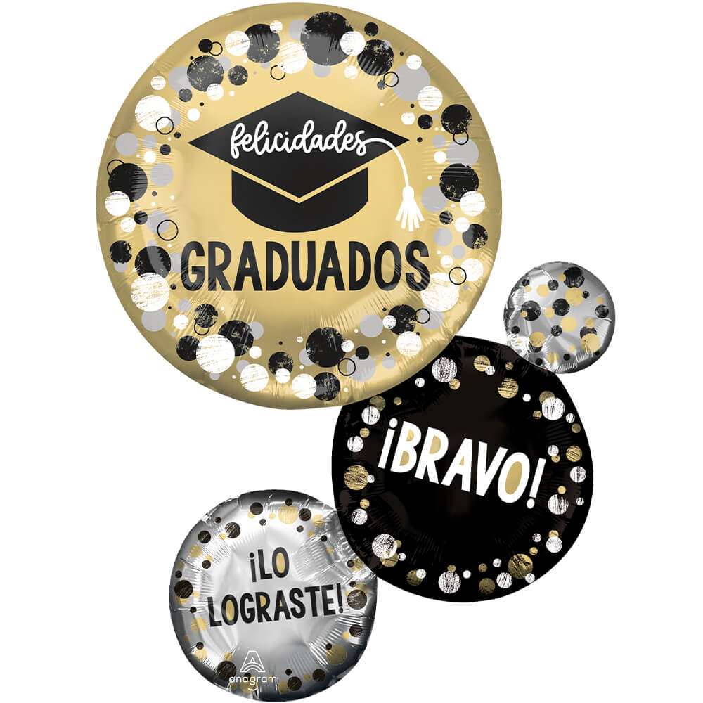 28 inch FELICIDADES GRADUADOS CIRCLES & DOTS