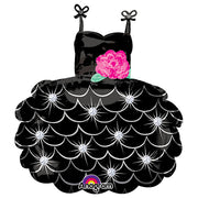 Anagram 28 inch LITTLE BLACK DRESS Foil Balloon 30805-01-A-P