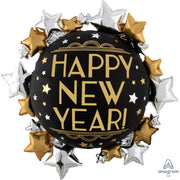 Anagram 30 inch SATIN INFUSED NEW YEAR Foil Balloon 42058-01-A-P
