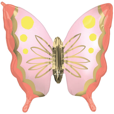 Anagram 30 inch SOULFUL BLOSSOMS BUTTERFLY Foil Balloon 45626-01-A-P