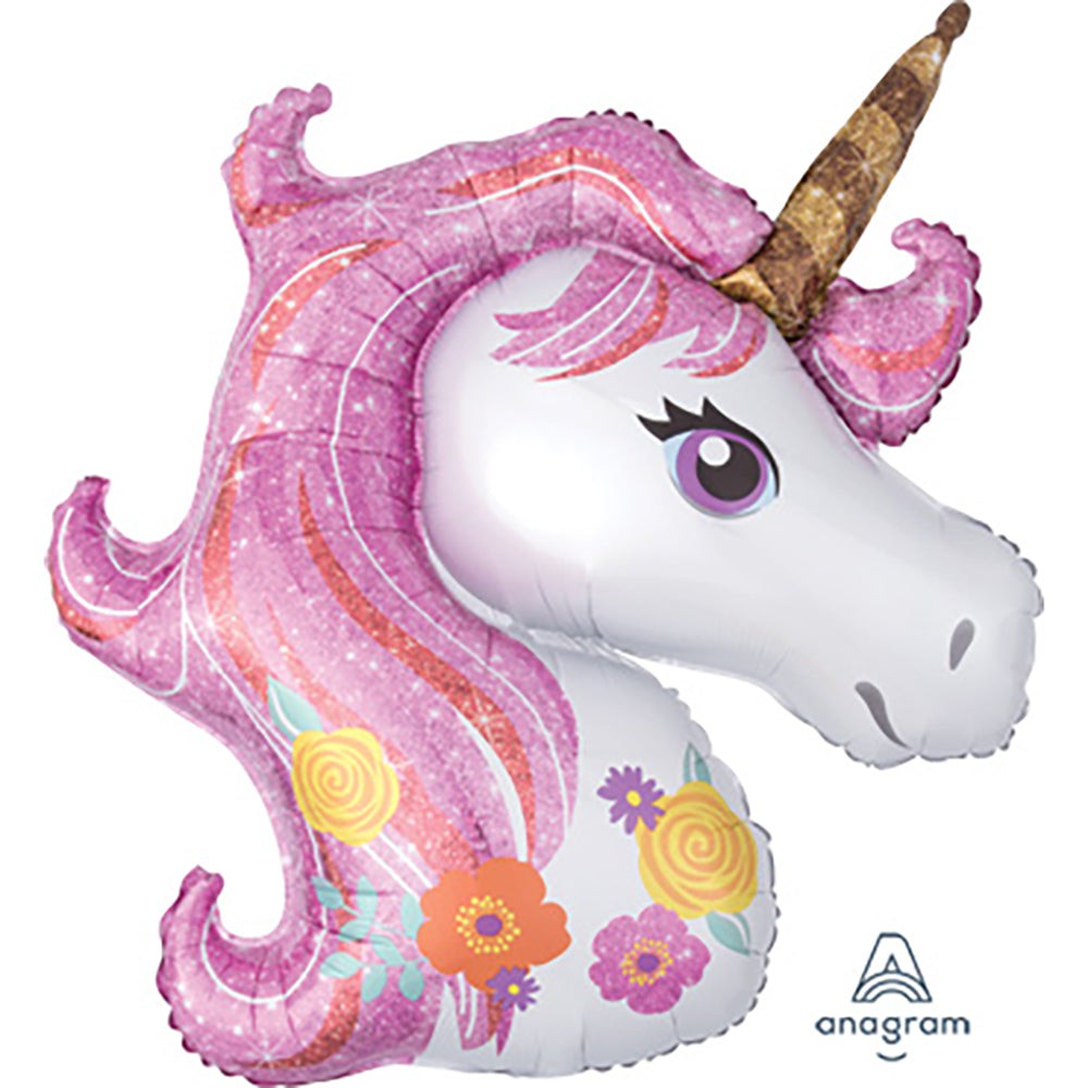 Big 33 Magico Unicorn foil palloncino unicorno arredamento partito Applausi  & Co -  Italia