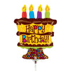 Betallic 14 inch BIRTHDAY CAKE MINI SHAPE (AIR-FILL ONLY) Foil Balloon 19675-B-U