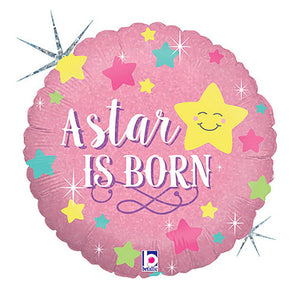 Betallic 18 inch A STAR IS BORN - GIRL Foil Balloon 36289P-B-P