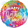 Betallic 18 inch OPAL COLORFUL MOTHER'S DAY Foil Balloon 26255-B-U