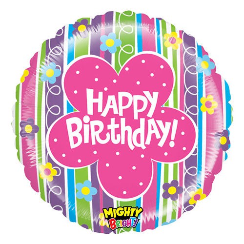 37 inch Betallic Birthday Balloons Banner Foil Balloon - 25197