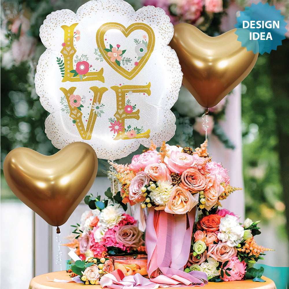 23 Inch Betallic Love Frame Foil Balloon 25266