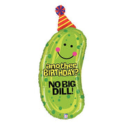 Betallic 37 inch NO BIG DILL BIRTHDAY Foil Balloon 35009P-B-P