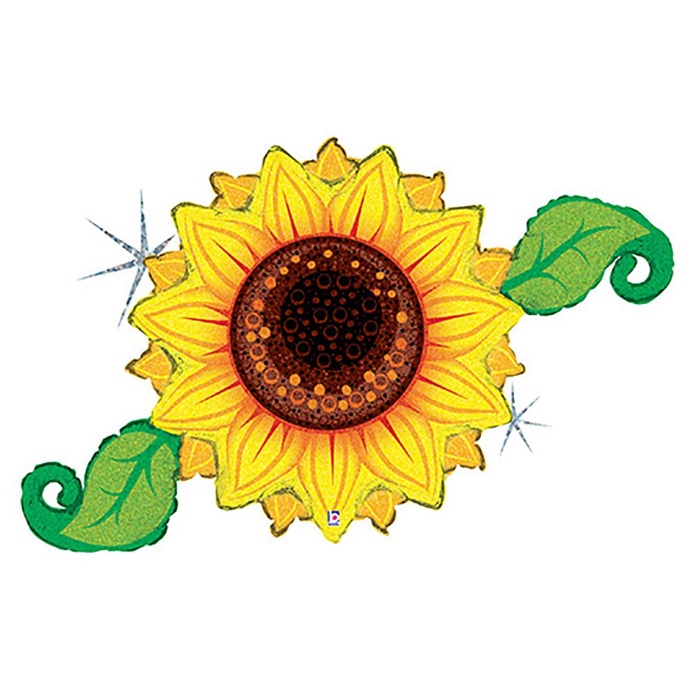 Betallic 18" Sunny Sunflower Foil Birthday Balloon - Packaged, Helium Quality