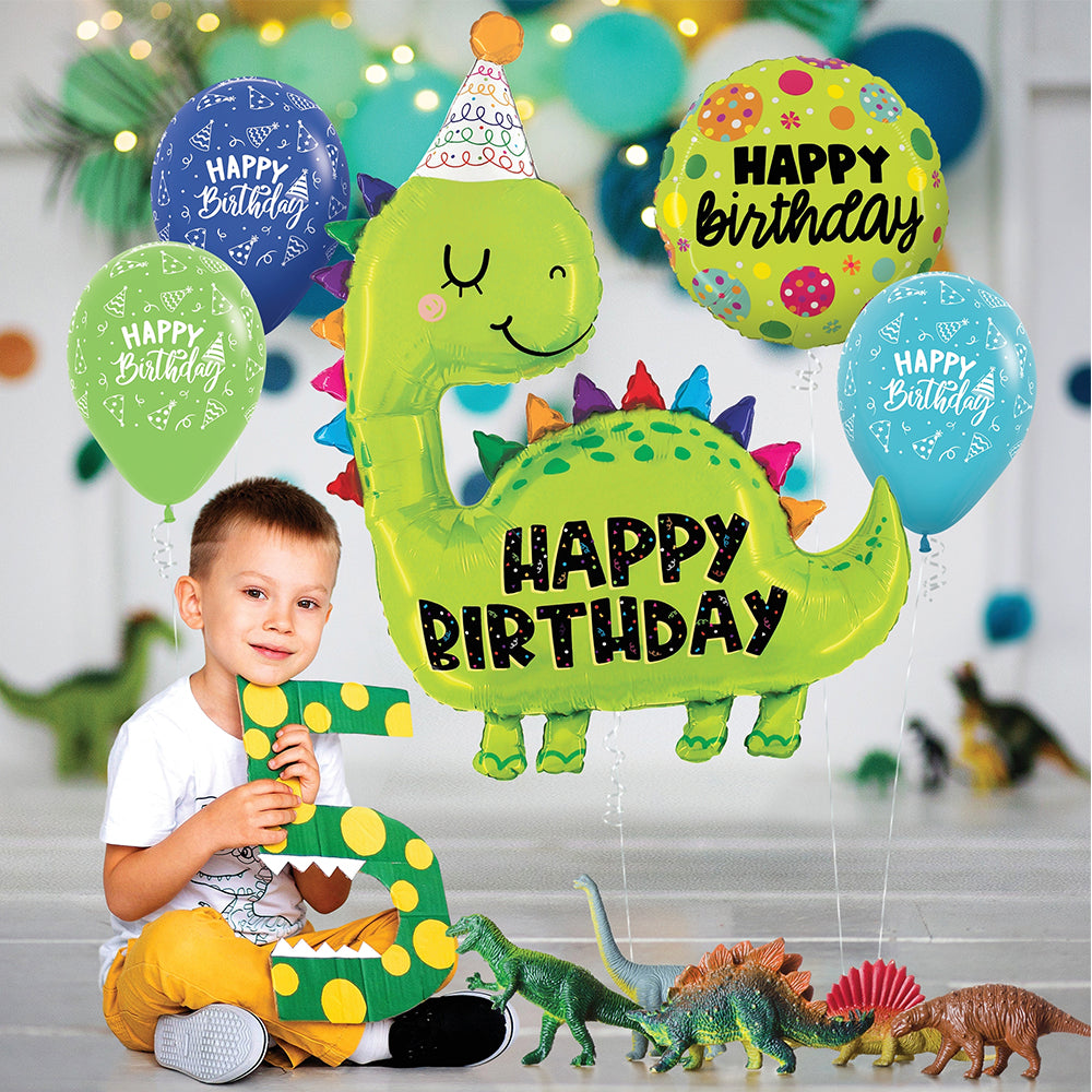 52 Dino Birthday Foil Balloon