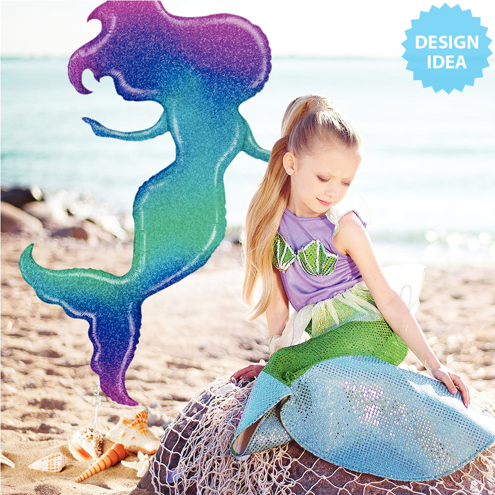 52 Glitter Mermaid Balloon