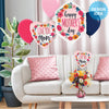 Betallic 9 inch SATIN LOVE YOU MOM BLOSSOMS MINI SHAPE (AIR-FILL ONLY) Foil Balloon 22170-B-U