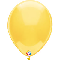 Funsational 12 inch FUNSATIONAL CRYSTAL YELLOW Latex Balloons